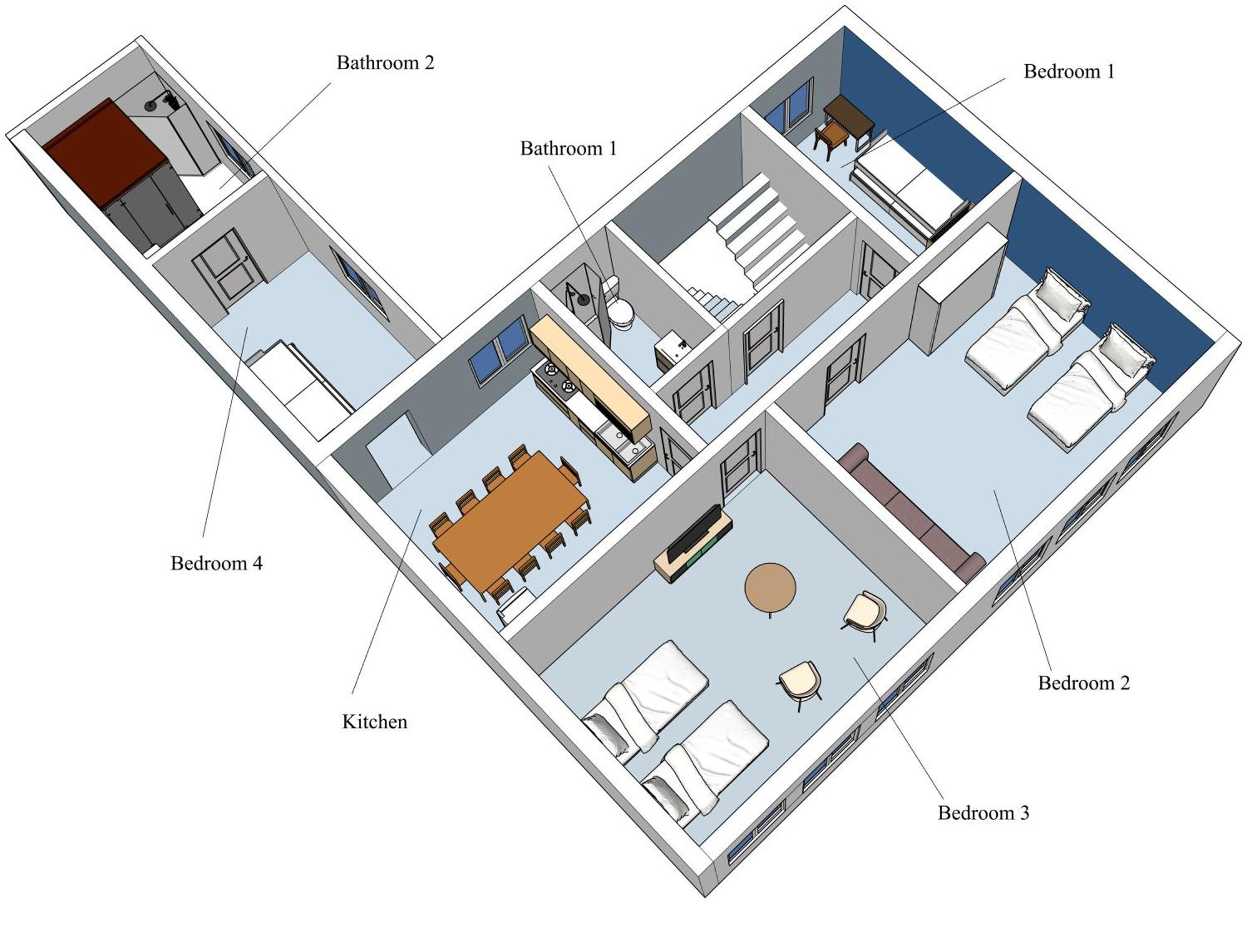 Huge Apartment With Sauna And Free Parking 杜伊斯堡 外观 照片